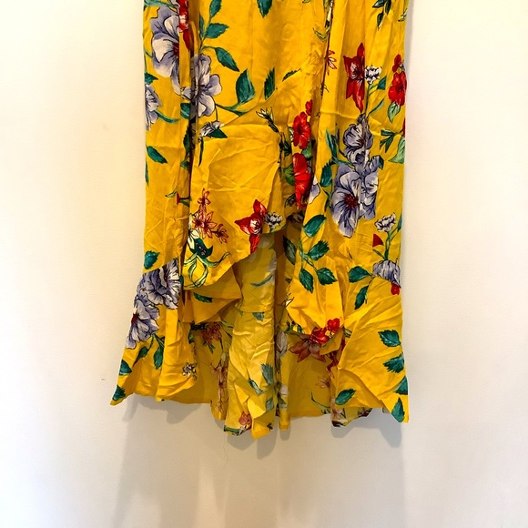 Xhilaration floral yellow midi dress size s - Picture 5 of 7